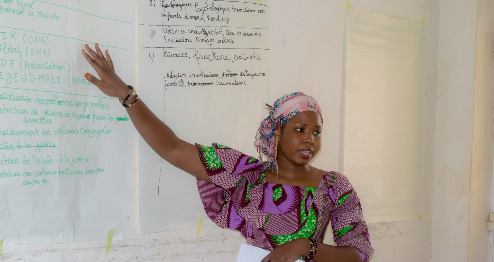 Séance de formation dans le cadre du projet Femmes dans la riposte Covid-19, Maison de la Femme, Bamako, 11 septembre 2020 (10/32)