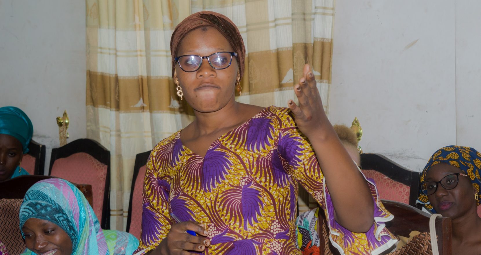 Séance de formation dans le cadre du projet Femmes dans la riposte Covid-19, Maison de la Femme, Bamako, 11 septembre 2020 (11/32)