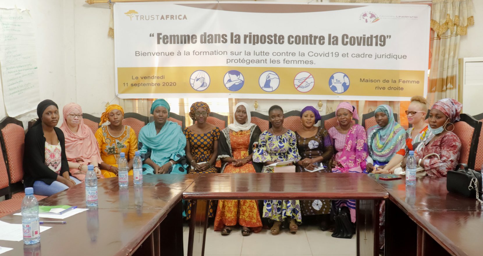 Séance de formation dans le cadre du projet Femmes dans la riposte Covid-19, Maison de la Femme, Bamako, 11 septembre 2020 (30/32)