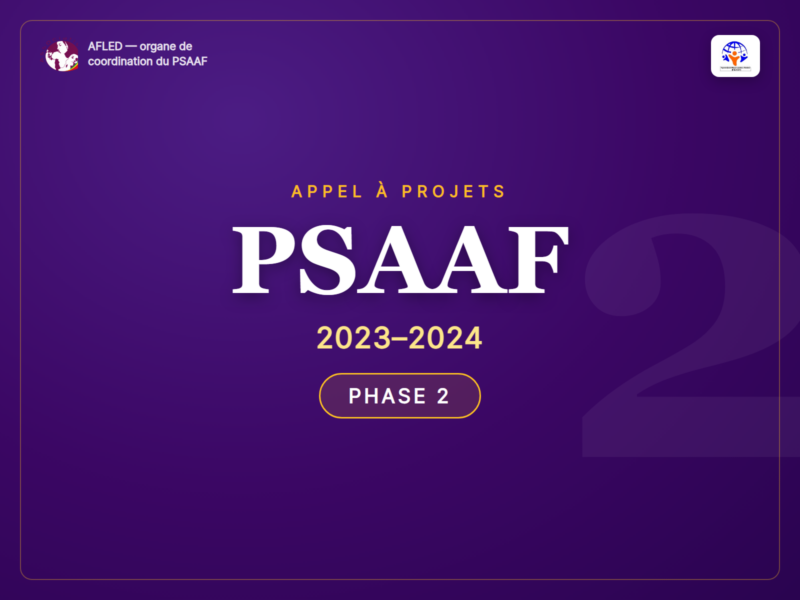 APPEL A PROJET PSAAF 2023-2024 PHASE 2